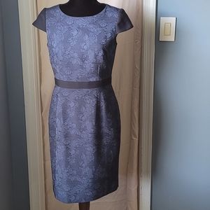 Tahari Floral Jaquard Shift Dress